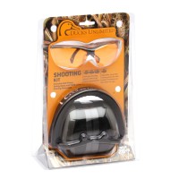 Ducks Unlimited Earmuff & Black Frame/Orange Lens Glasses DUCOMBO5740