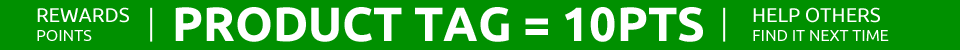 Product Tags equal 10 points
