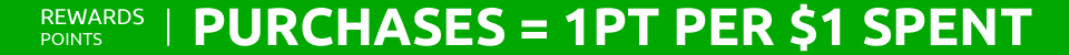 Purchases equal 1 point per 1 dollar spent